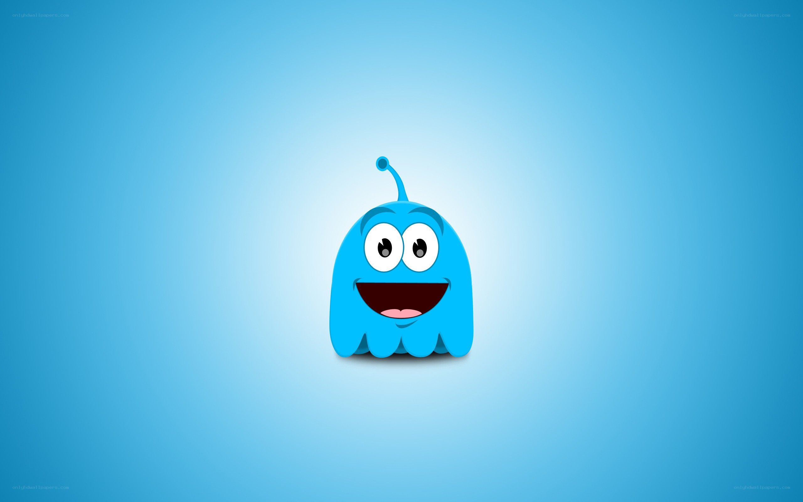 blue cartoon alien character