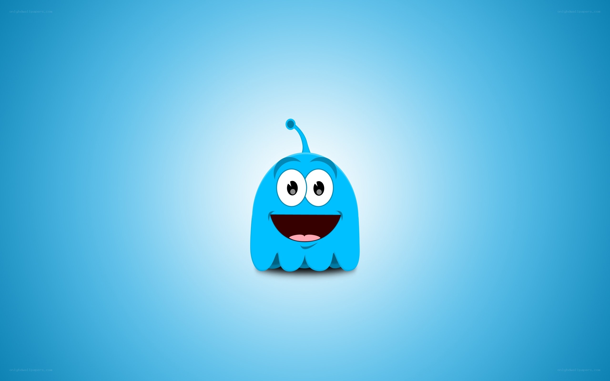 blue cartoon alien character