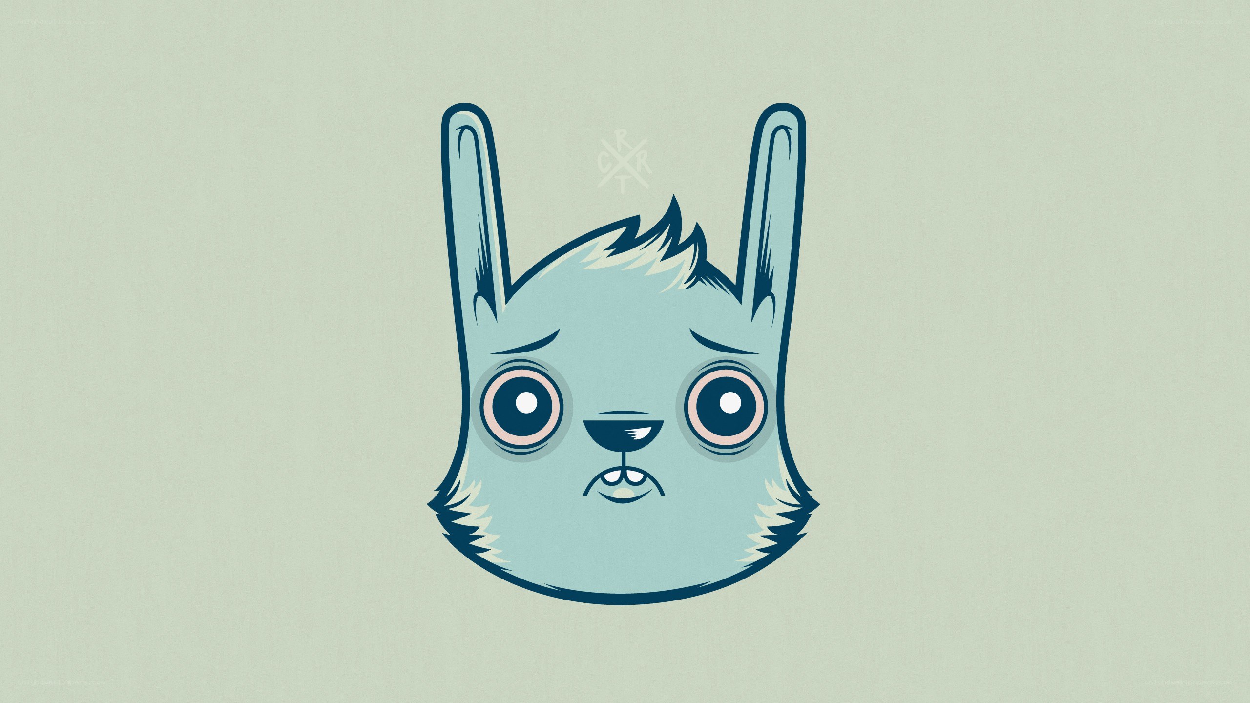 blue cartoon animal head