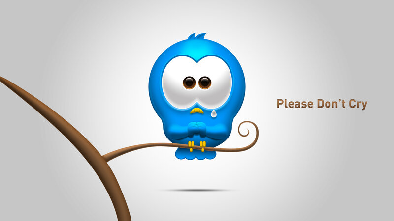 Blue Cartoon Bird