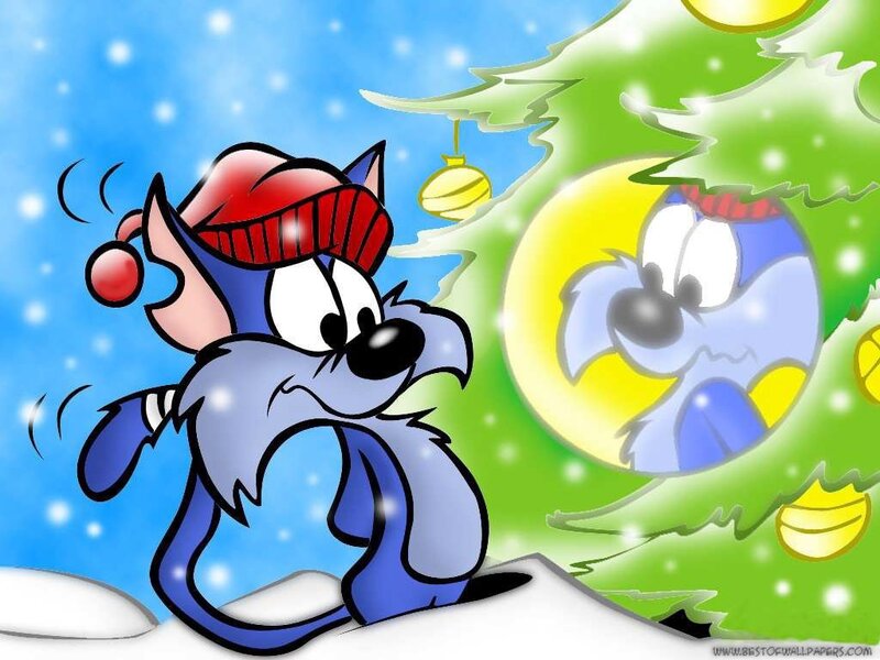 Blue Cartoon Cat