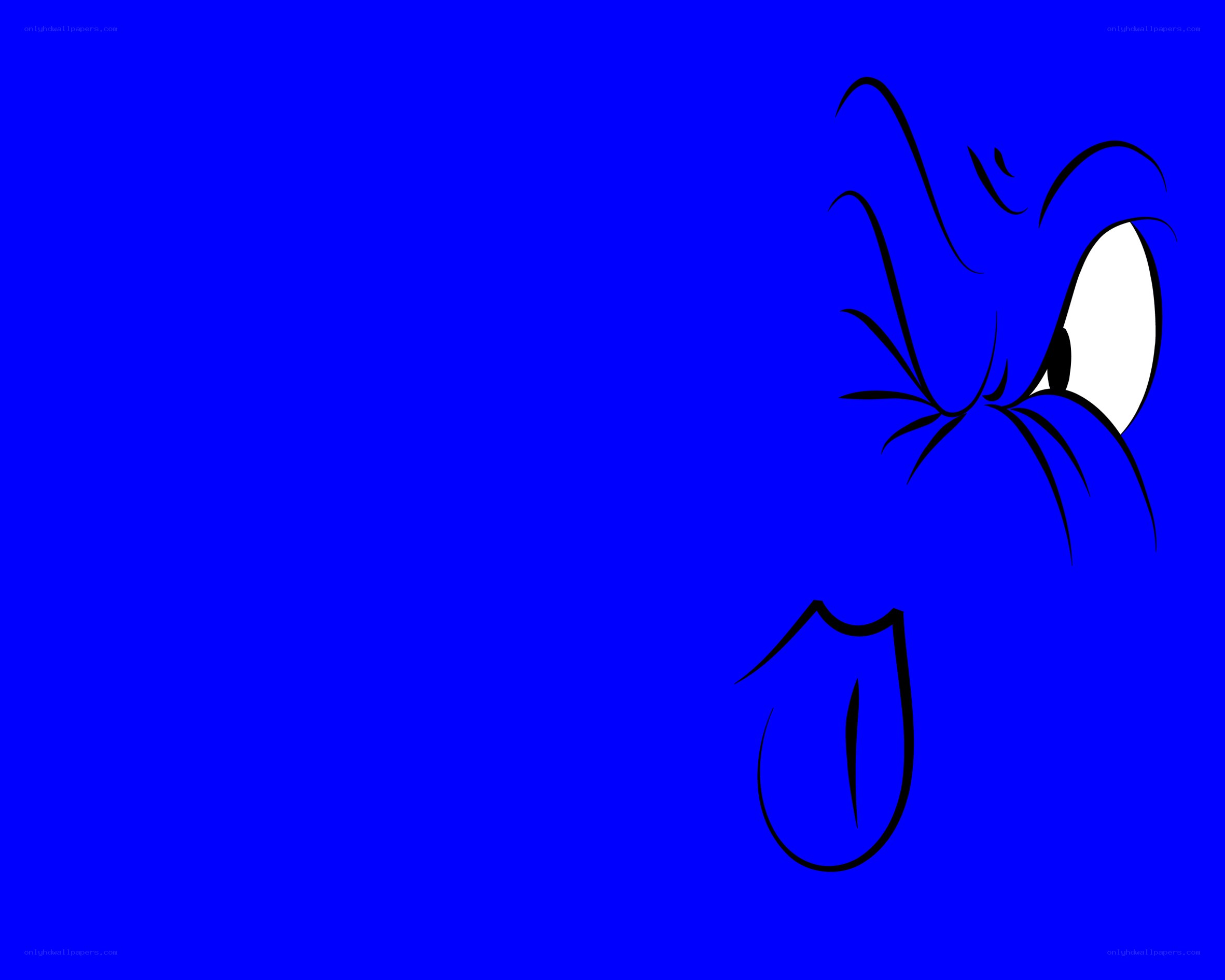 blue cartoon character face