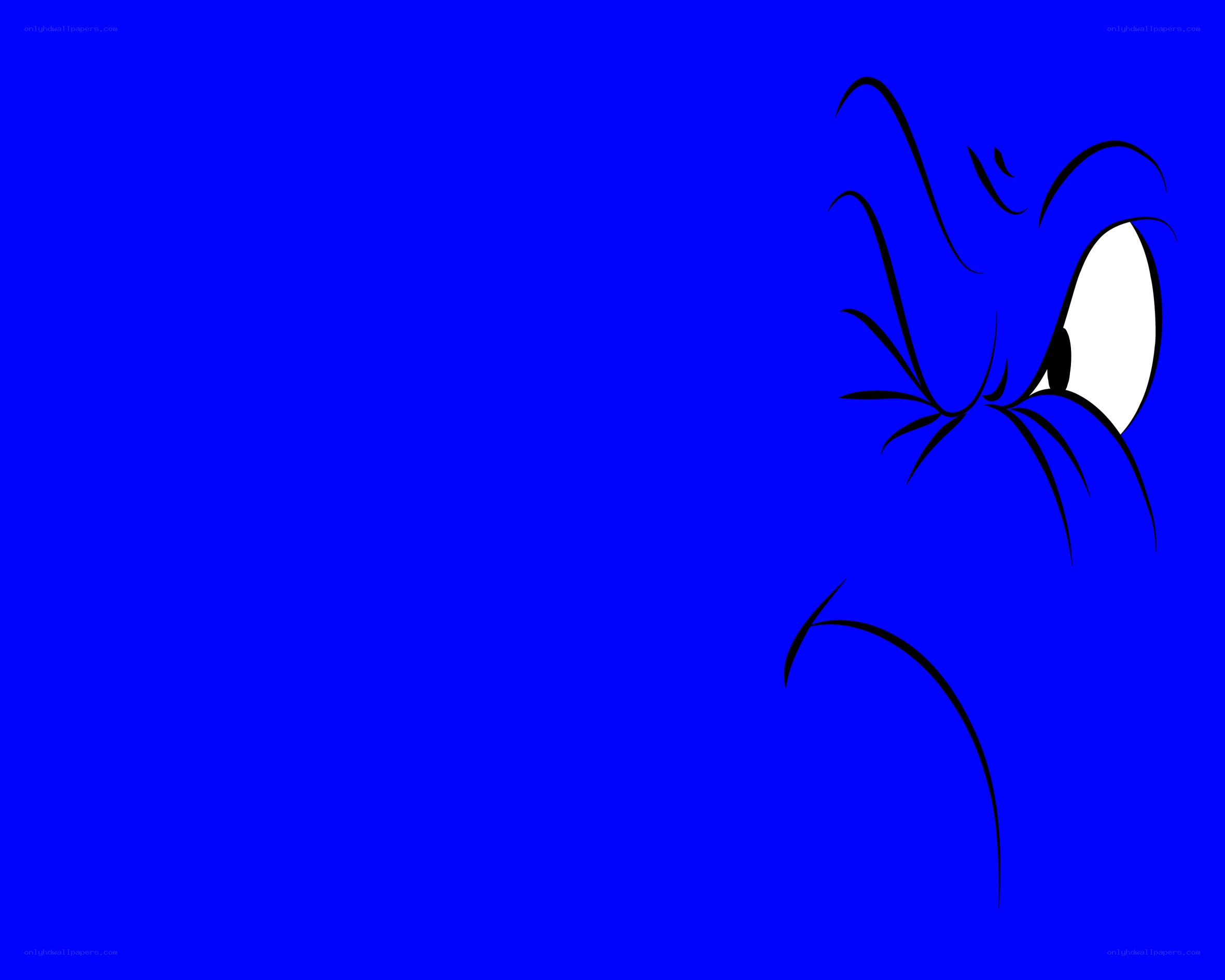 blue cartoon character face