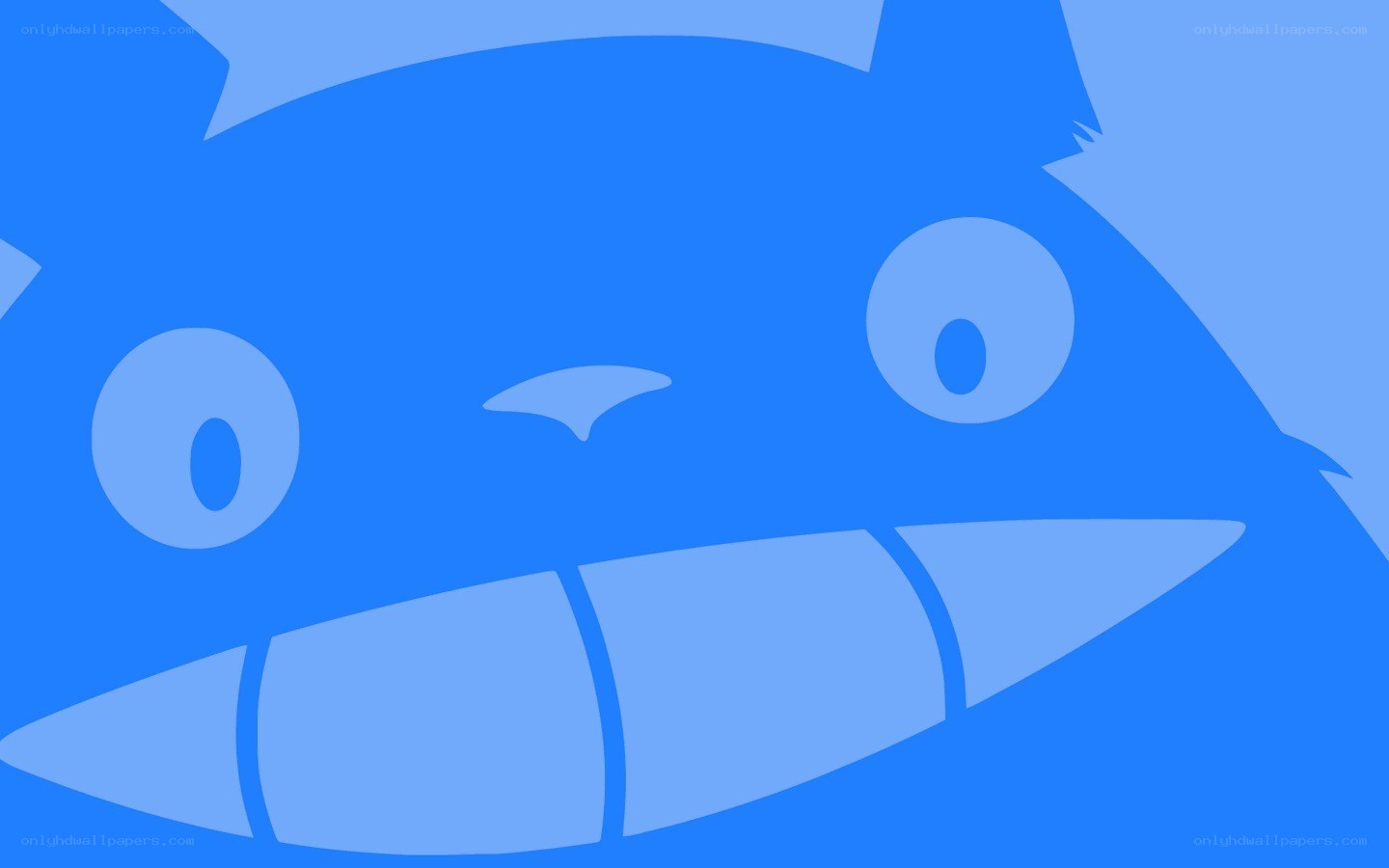 blue cartoon character face