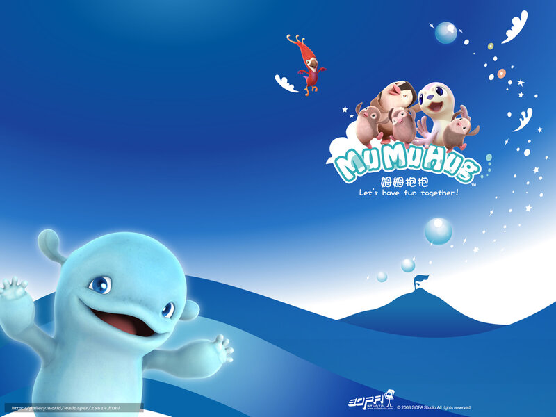 Blue Cartoon Character