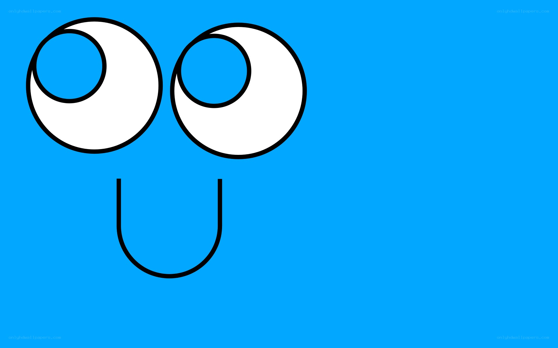 blue cartoon face