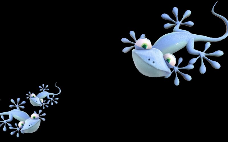 Blue Cartoon Geckos