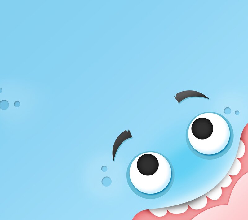 Blue Cartoon Monster — Playful, Digital Art