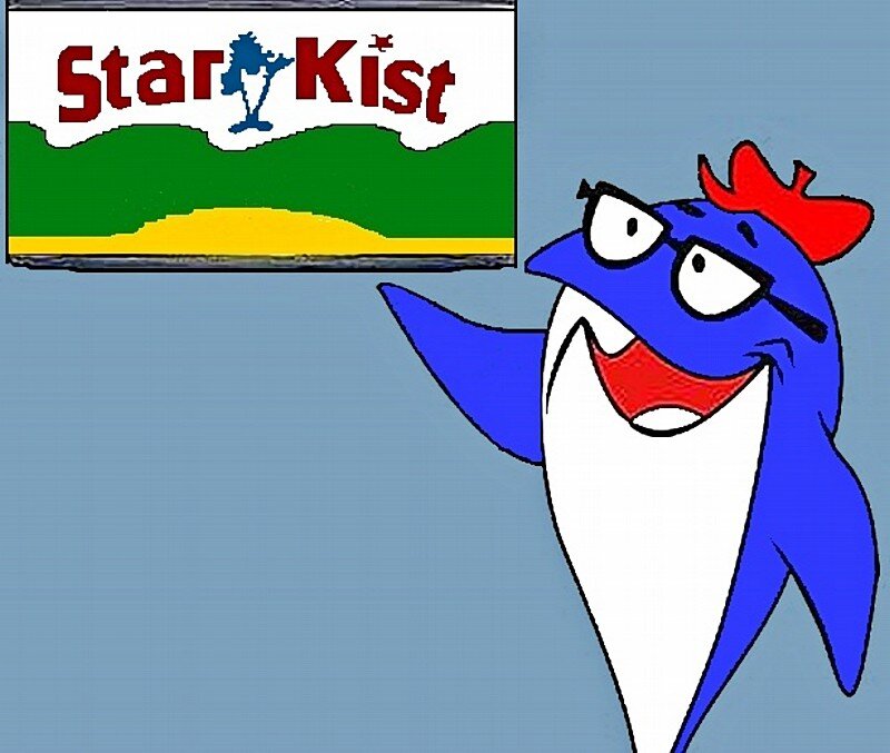 Blue Cartoon Shark