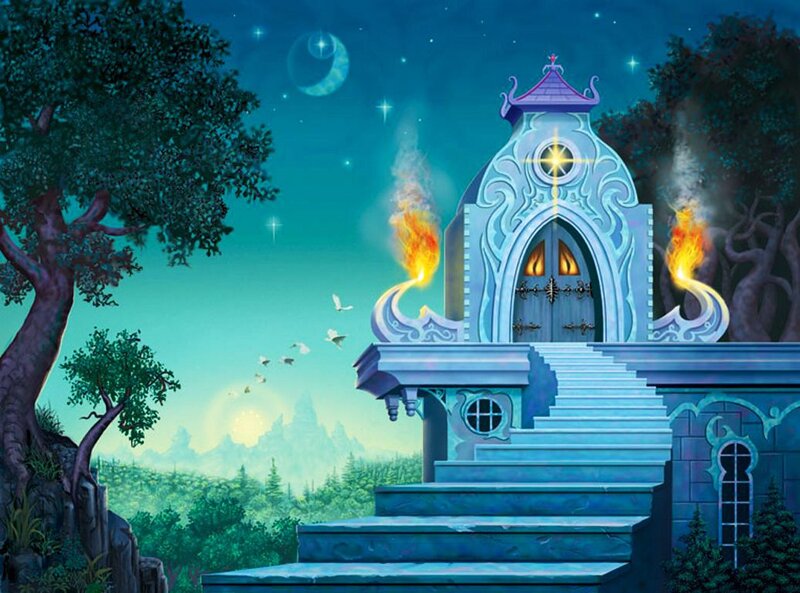 Blue Castle at Night — Magical