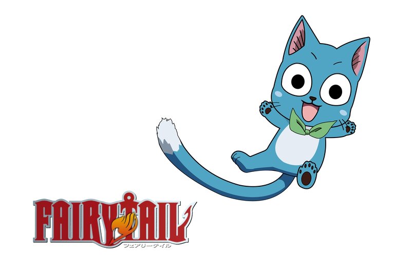 Blue Cat Character — Playful, Anime