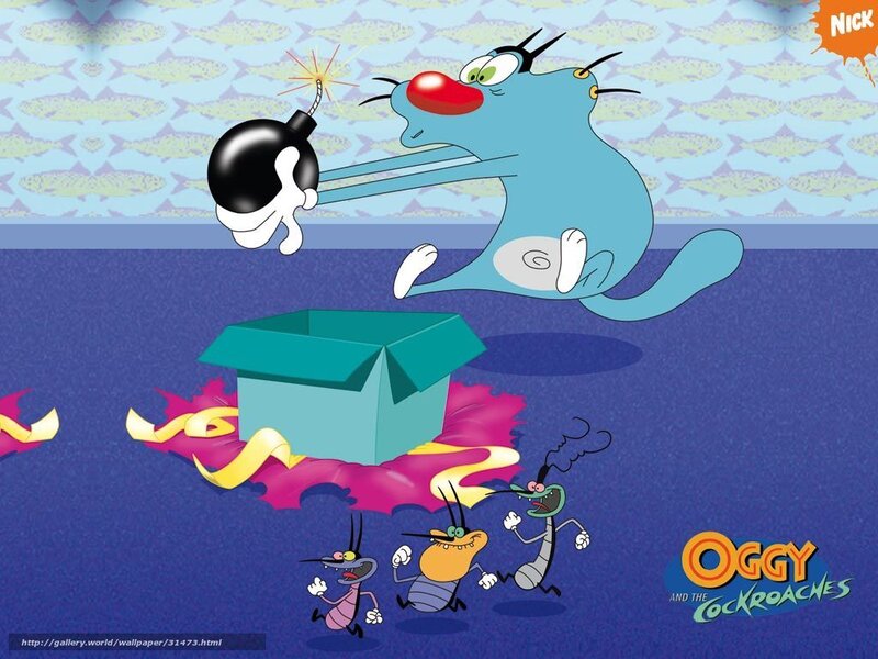 Blue Cat with Bomb