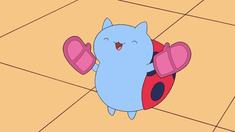 Blue Cat with Ladybug Shell