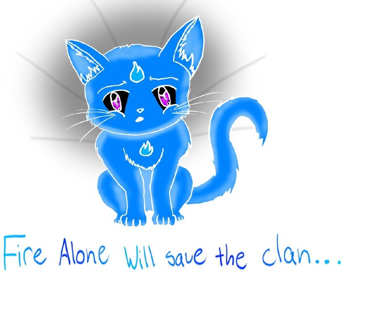 blue cat with prophecy