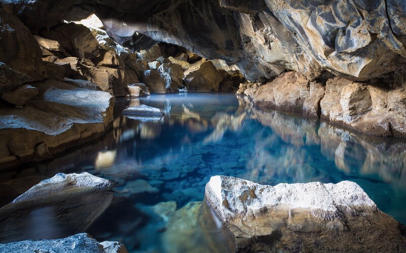 Blue Cave Pool — Serene, Photograph