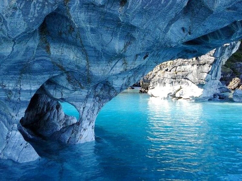 Blue Cave with Water — Serene