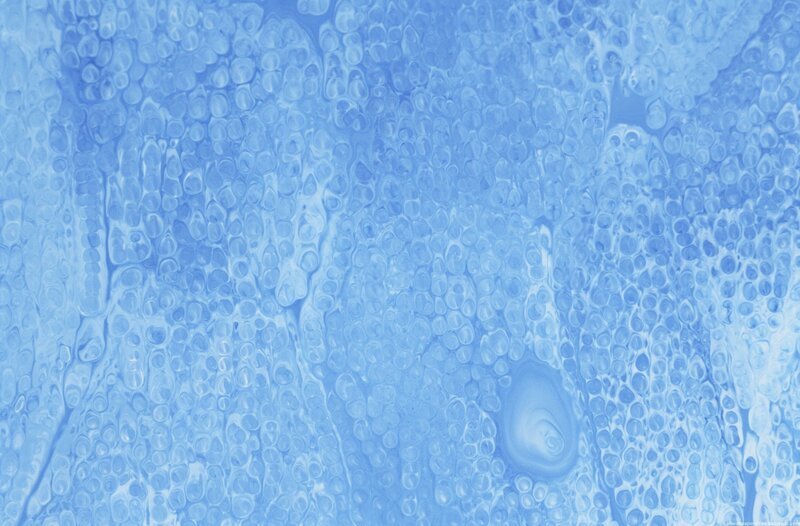 Blue Cellular Pattern — Calm, Abstract