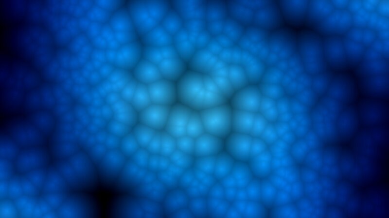 Blue Cellular Pattern — Calm