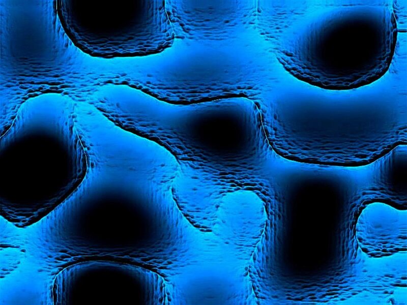 blue cellular structure