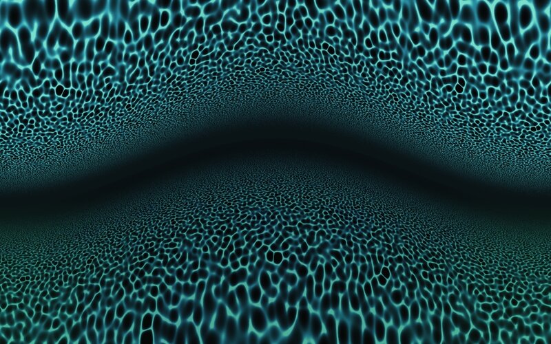blue cellular tunnel
