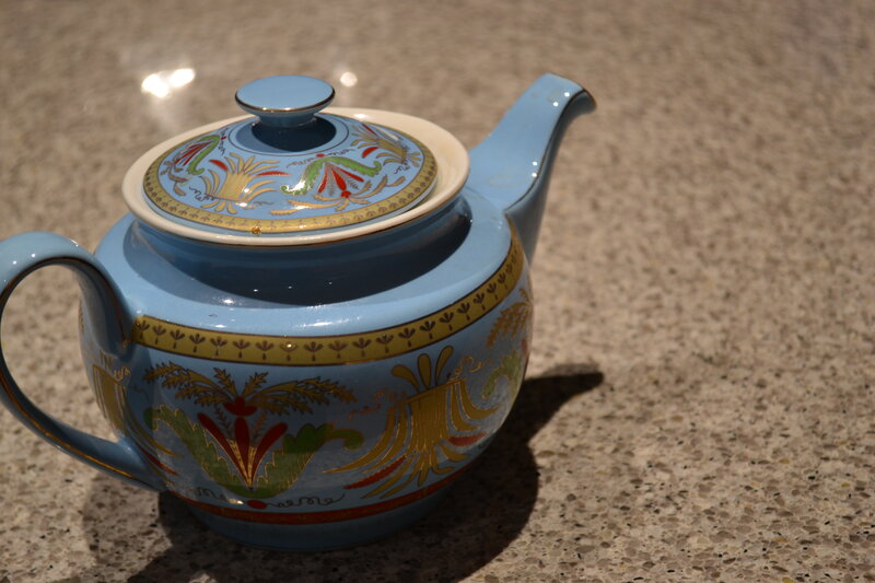 Blue Ceramic Teapot