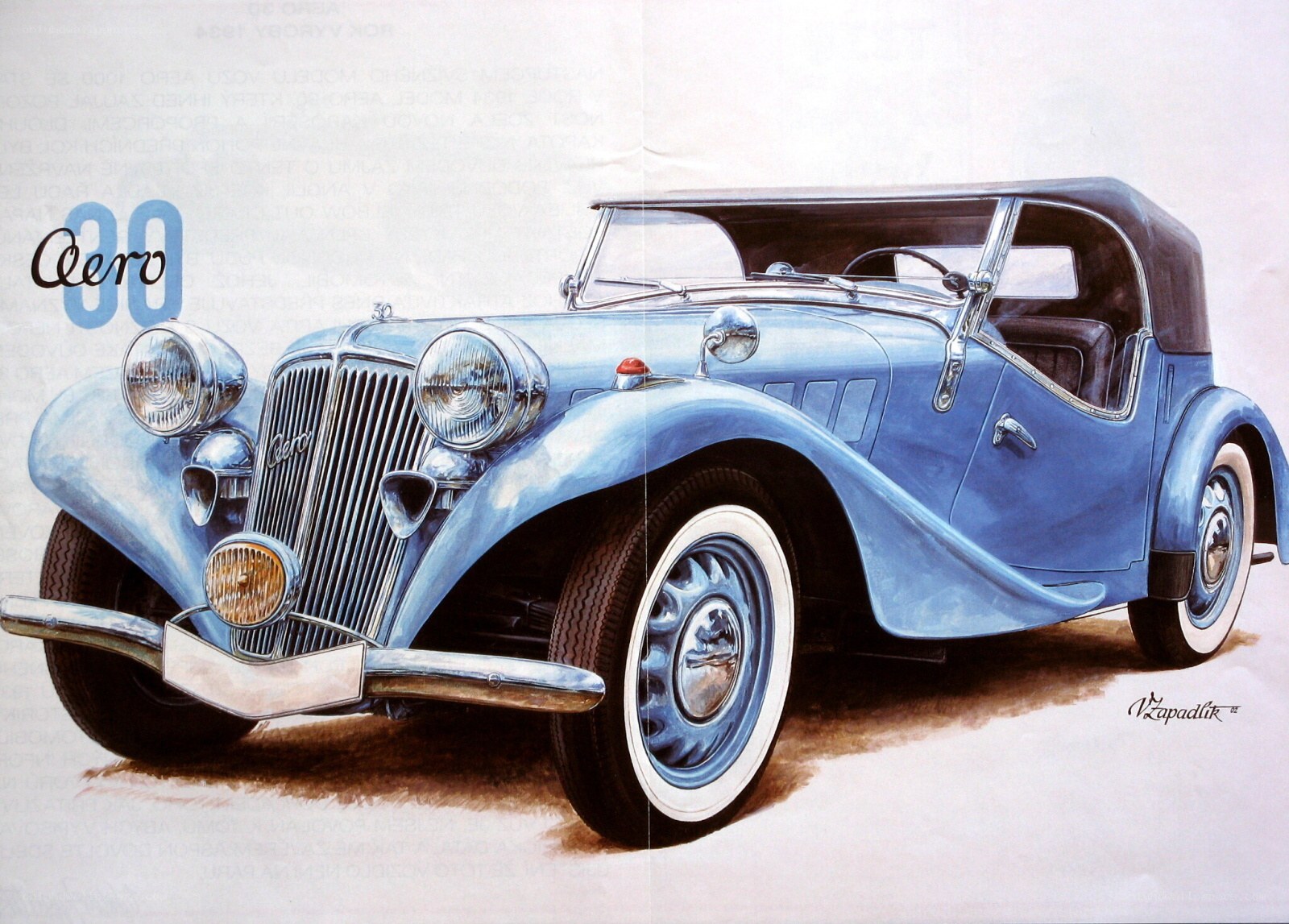 Blue Cero Convertible Car