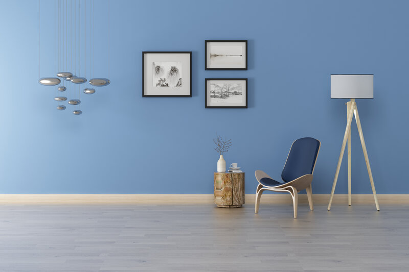 Blue Chair in Room