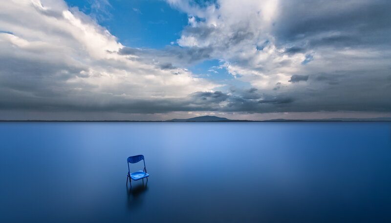 Blue Chair in Water