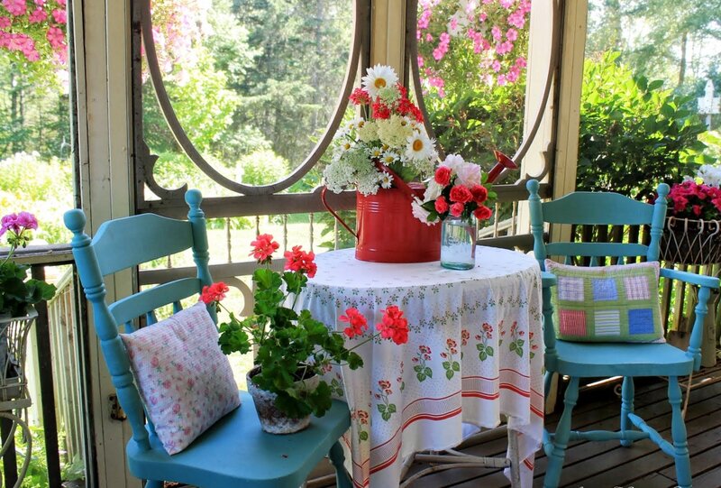 Blue Chairs on Porch — Serene