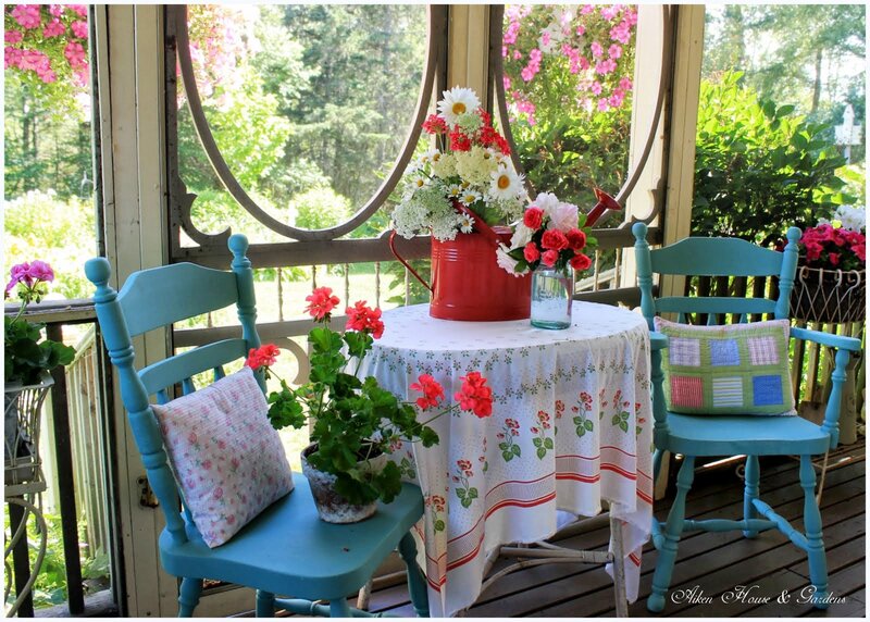 Blue Chairs on Porch