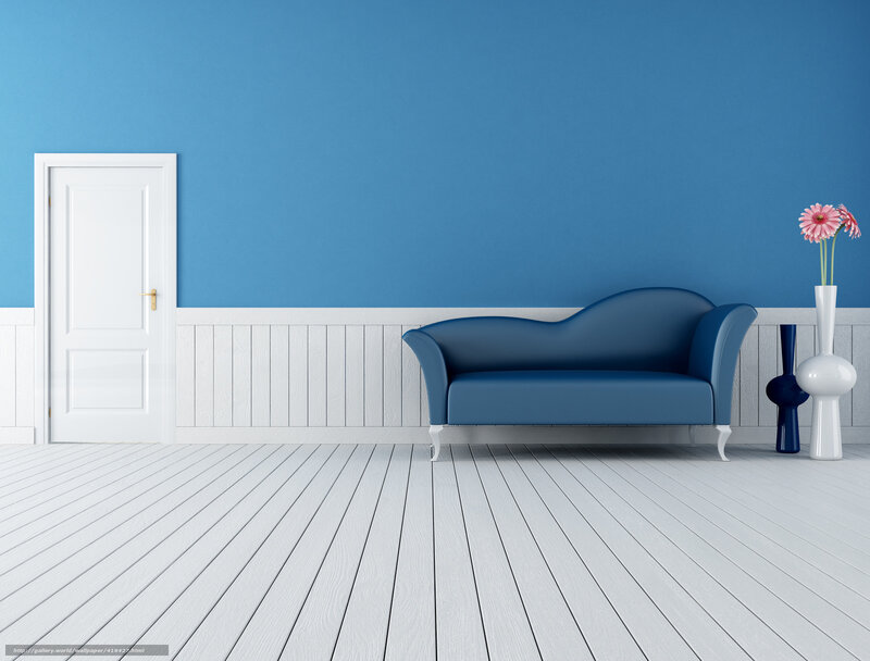 Blue Chaise Lounge