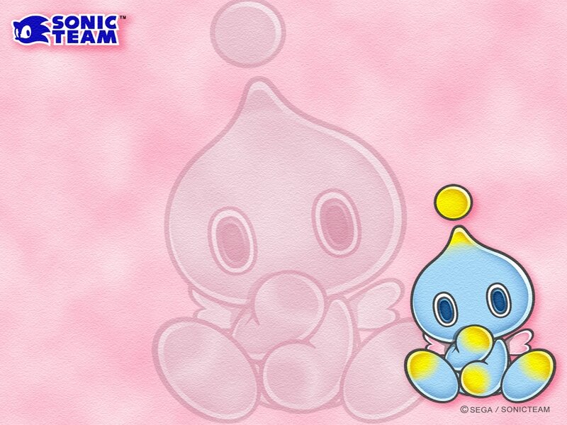 Blue Chao Character — Pink