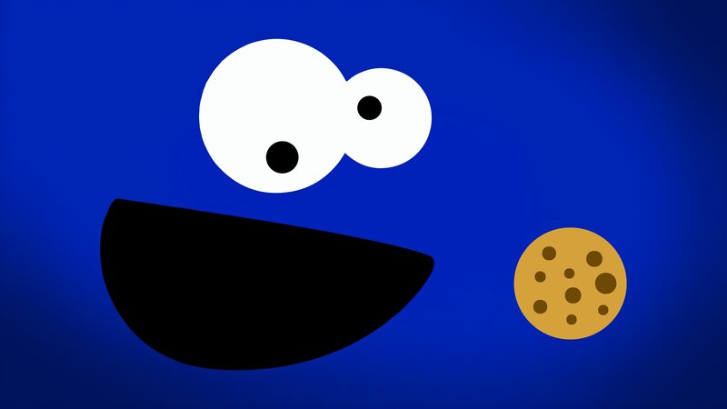 Blue Character Face — Playful, Vector Art
