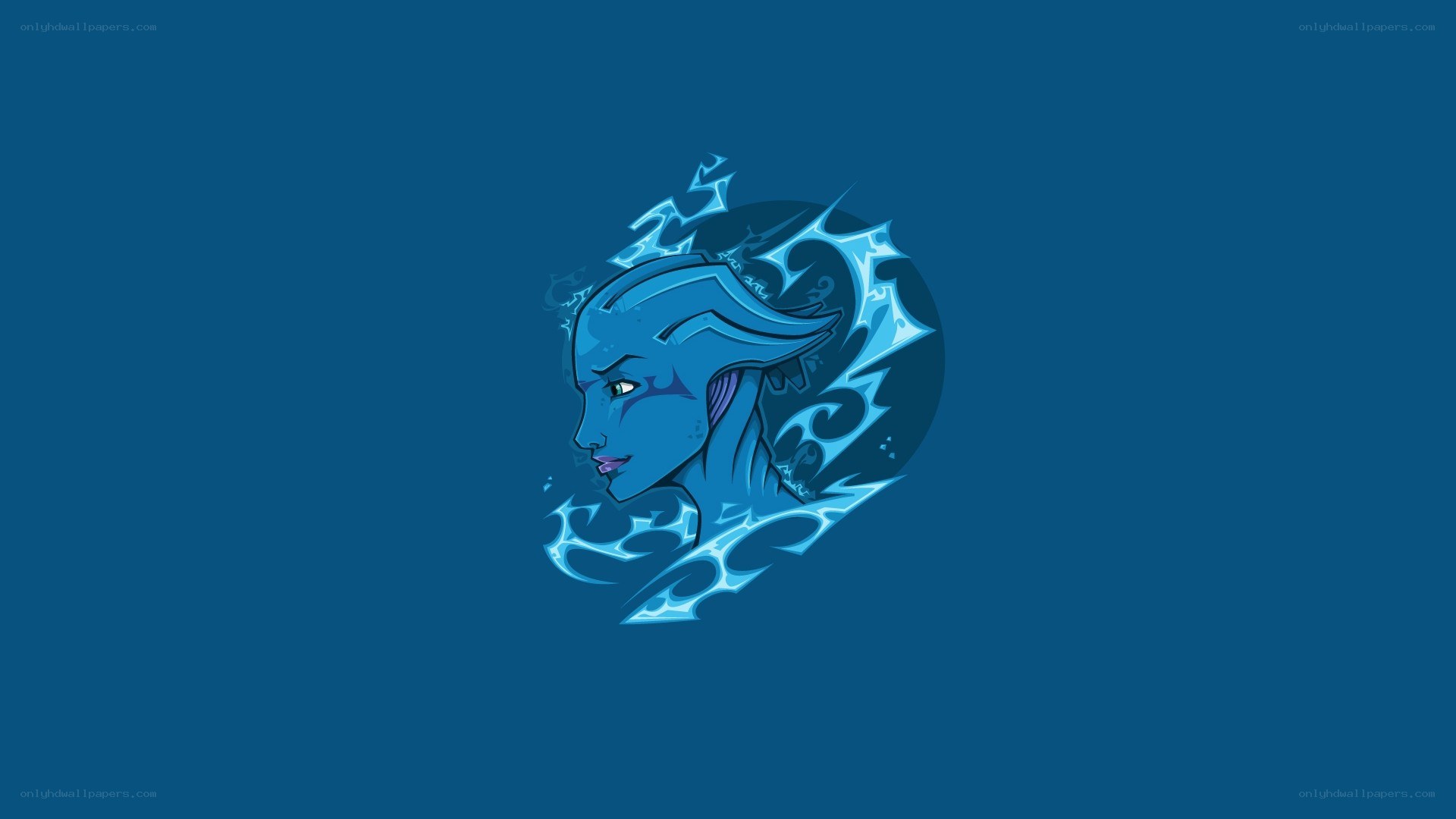 blue character head profile