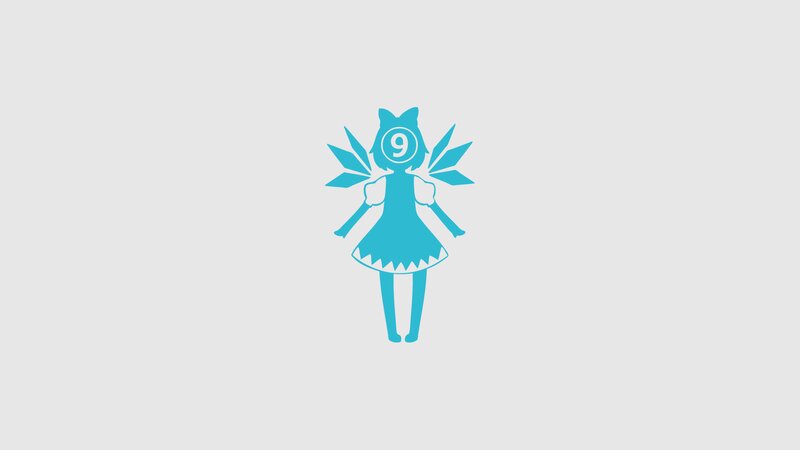 Blue Character Silhouette