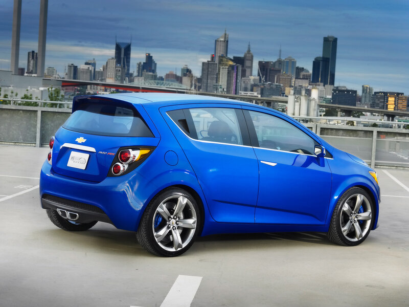 Blue Chevrolet Aveo RS Concept