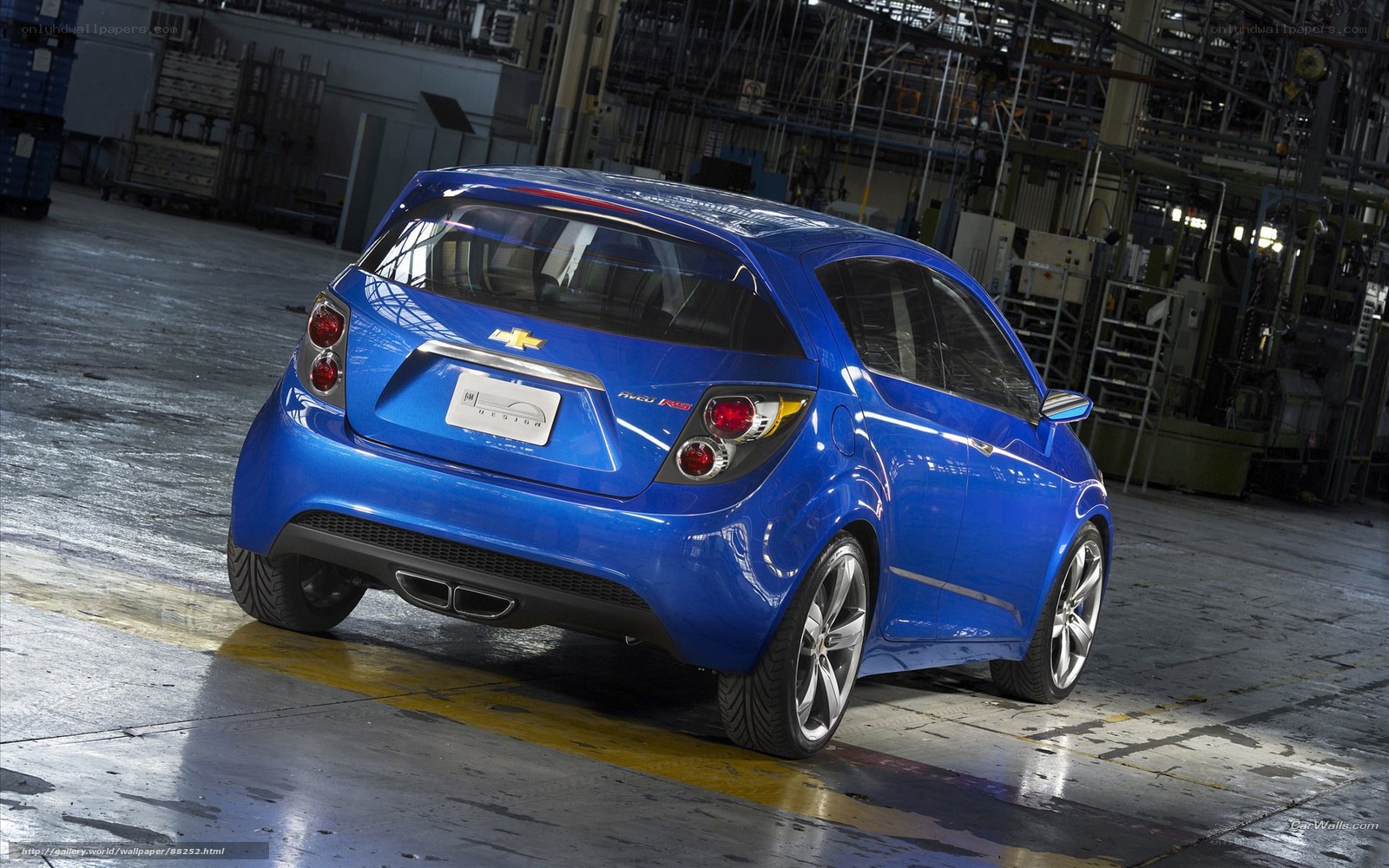 Blue Chevrolet Aveo RS Concept