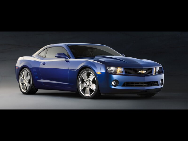 Blue Chevrolet Camaro