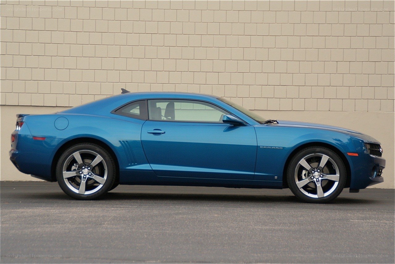 Blue Chevrolet Camaro