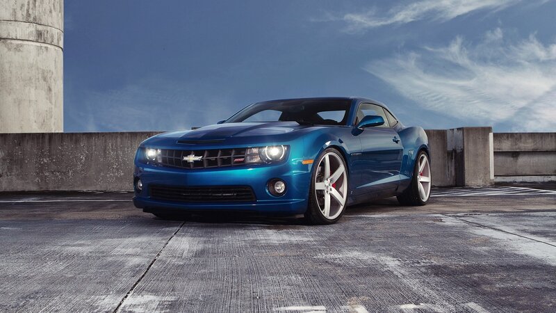 Blue Chevrolet Camaro — Afternoon