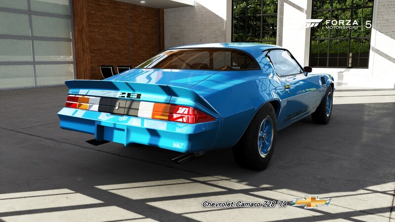 Blue Chevrolet Camaro — Calm, Afternoon, 3d Render