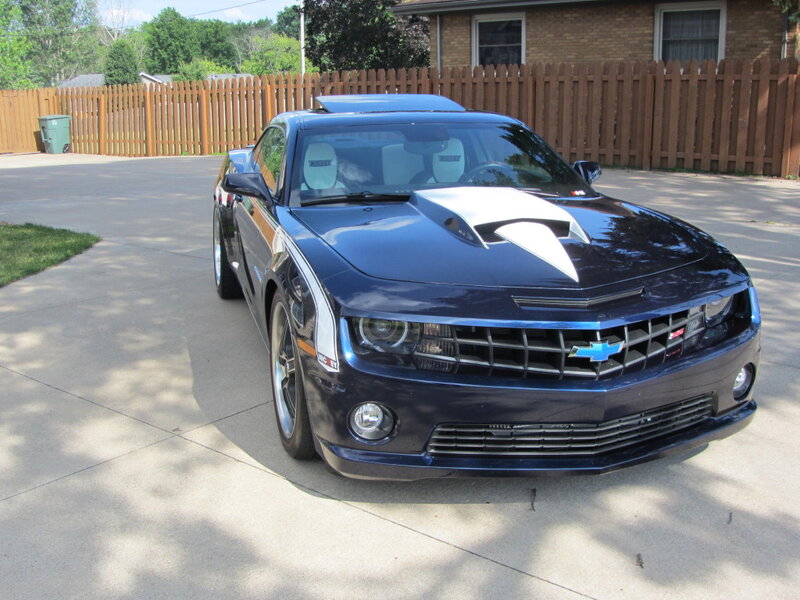 Blue Chevrolet Camaro — Calm, Afternoon
