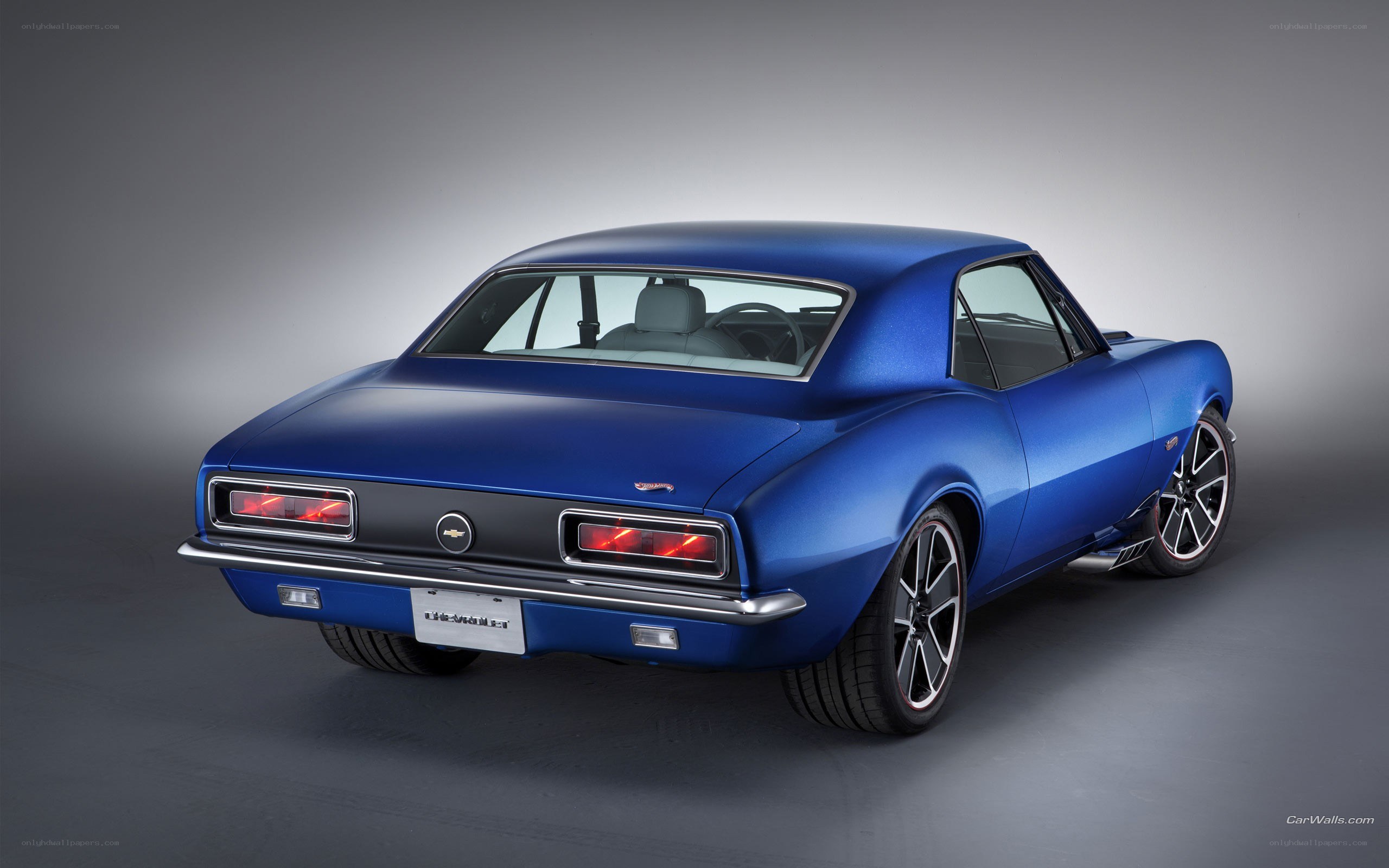 blue chevrolet camaro classic