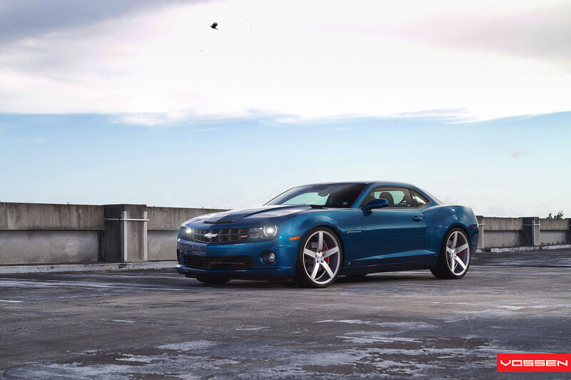 Blue Chevrolet Camaro — Dramatic, Afternoon, Photograph