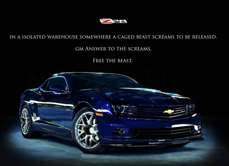 Blue Chevrolet Camaro — Dramatic, Photograph