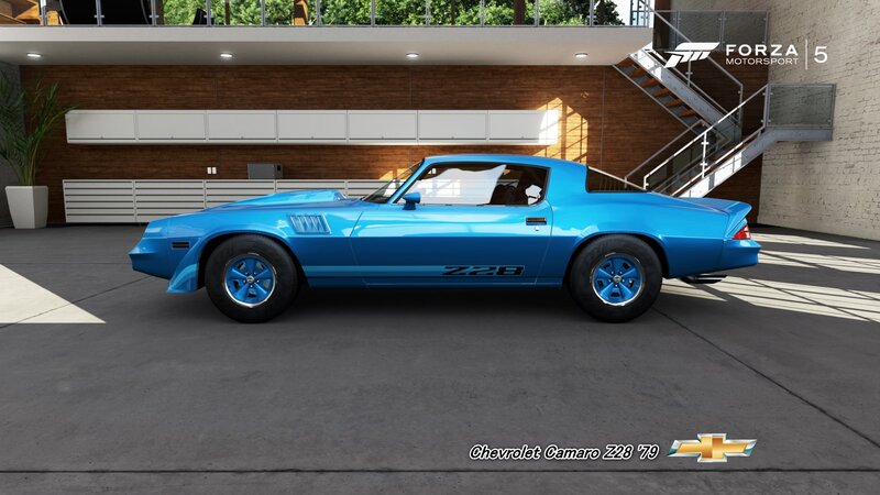 Blue Chevrolet Camaro — Neutral, Afternoon