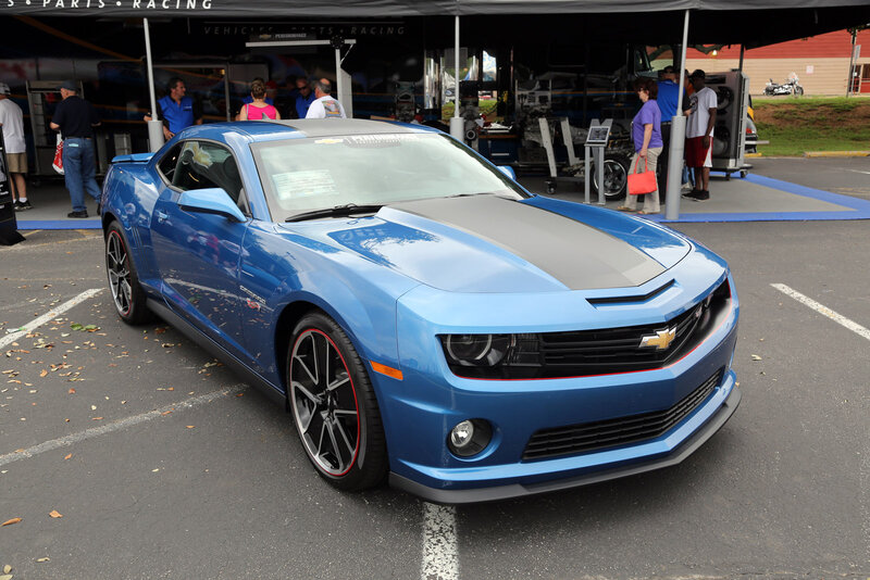 Blue Chevrolet Camaro — Outdoor, Afternoon