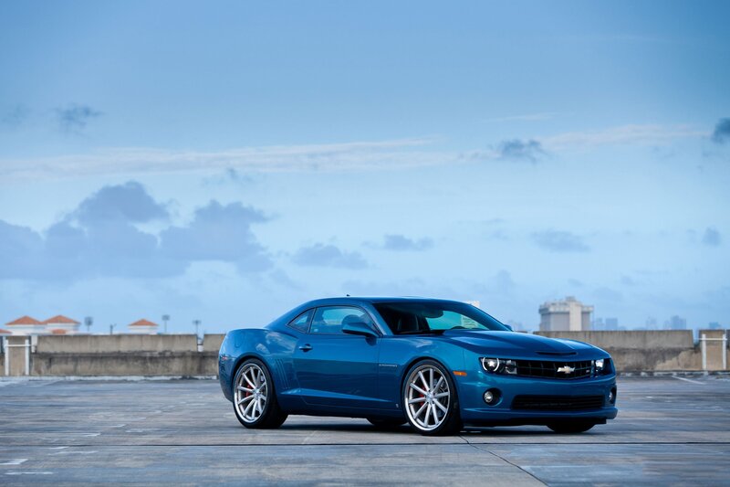 Blue Chevrolet Camaro — Serene, Afternoon, Photograph