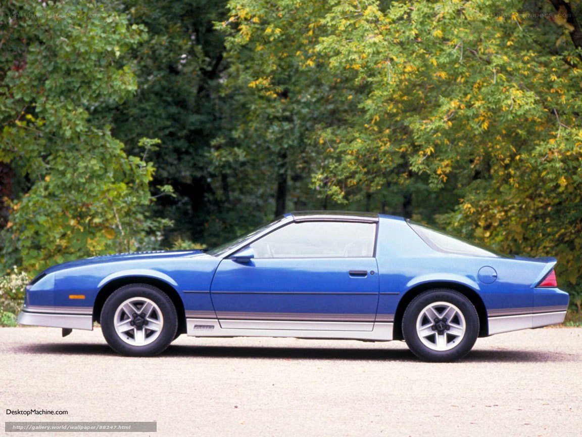 blue chevrolet camaro