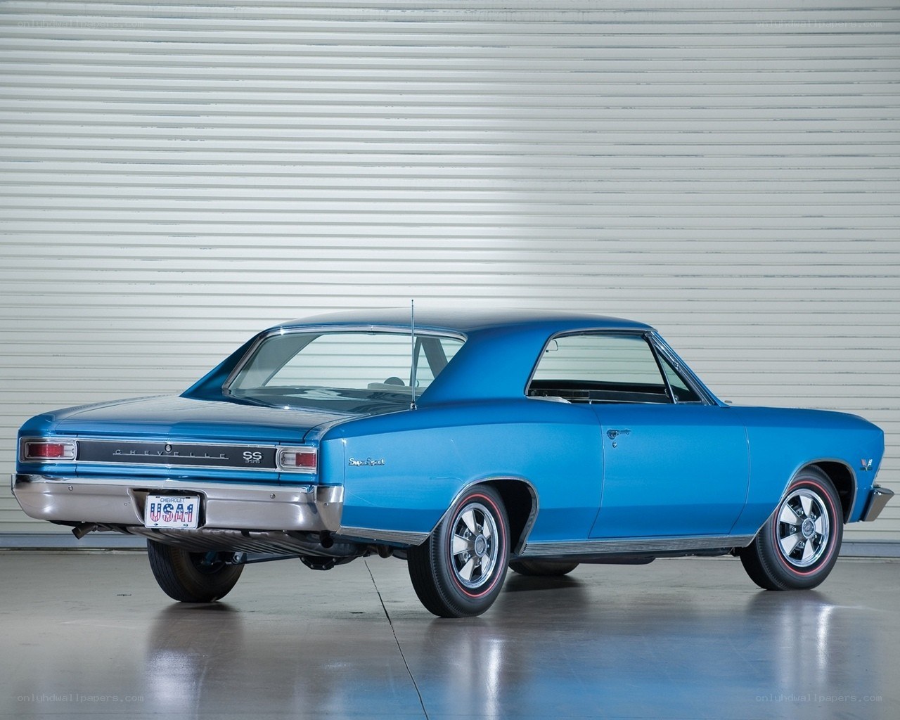 Blue Chevrolet Chevelle SS